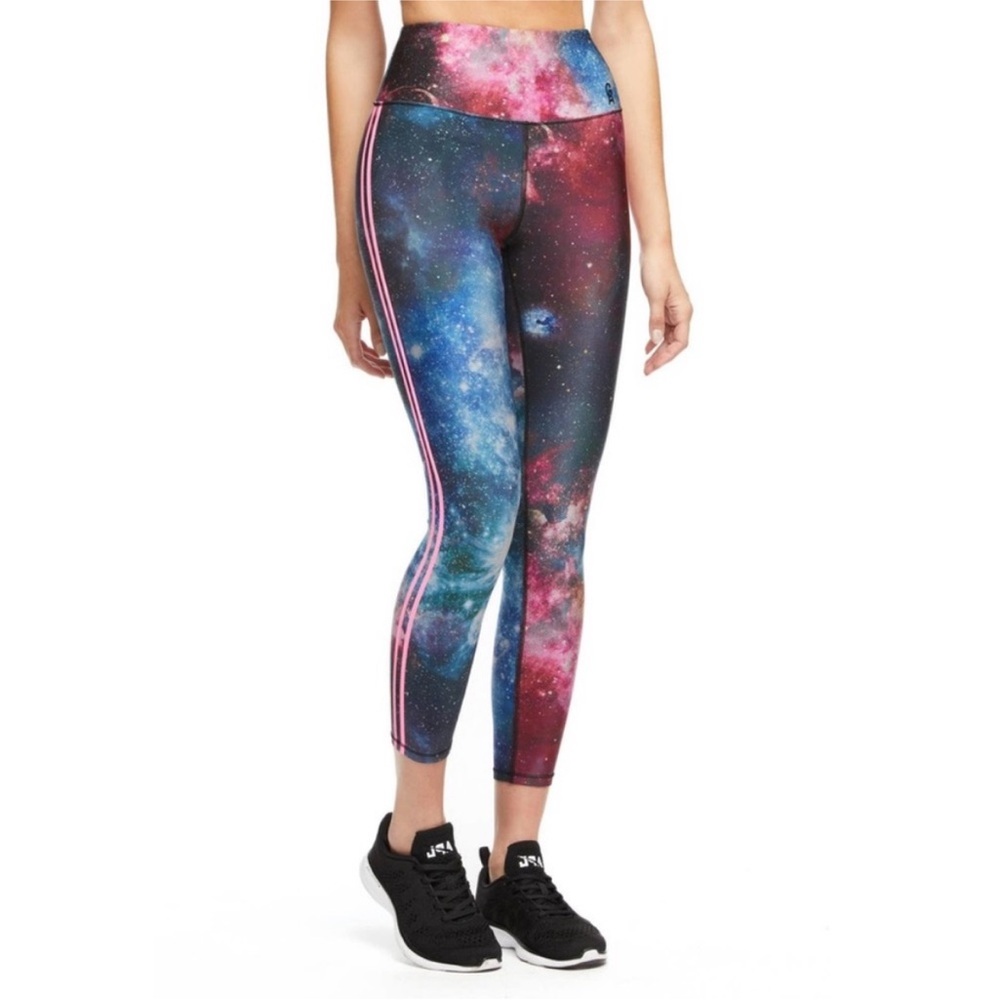 Good American Cosmos Galaxy Space Dye High Rise Stripe Pant Leggings M
